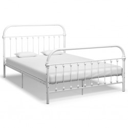 Sonata Рамка за легло, бяла, метал, 160x200 см - Спалня
