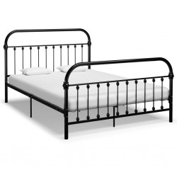 Sonata Рамка за легло, черна, метал, 120x200 cм - Легла