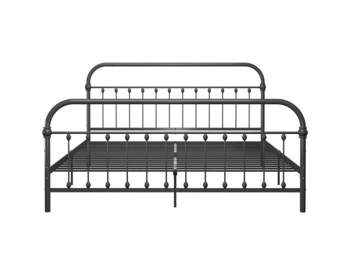 Sonata Рамка за легло, сива, метал, 180x200 см