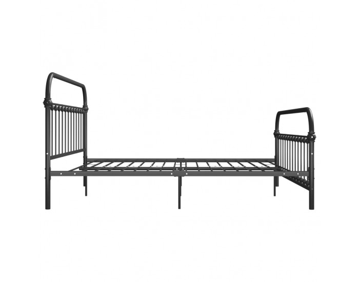 Sonata Рамка за легло, сива, метал, 180x200 см