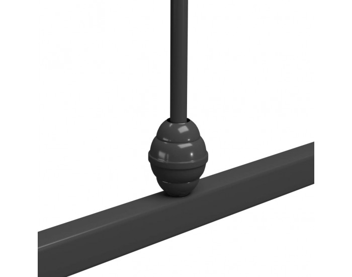 Sonata Рамка за легло, сива, метал, 180x200 см