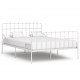 Sonata Рамка за легло с ламелна основа, бяла, метал, 120x200 см