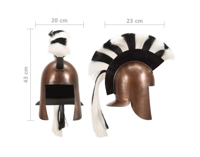 Sonata Гръцки военен шлем, антична реплика, ЛАРП, цвят мед, стомана
