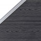 Sonata Ограден панел, WPC, 90x(100-180) см, сив