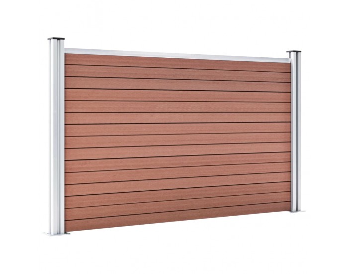 Sonata Градинска ограда, WPC, 180x105 см, кафява