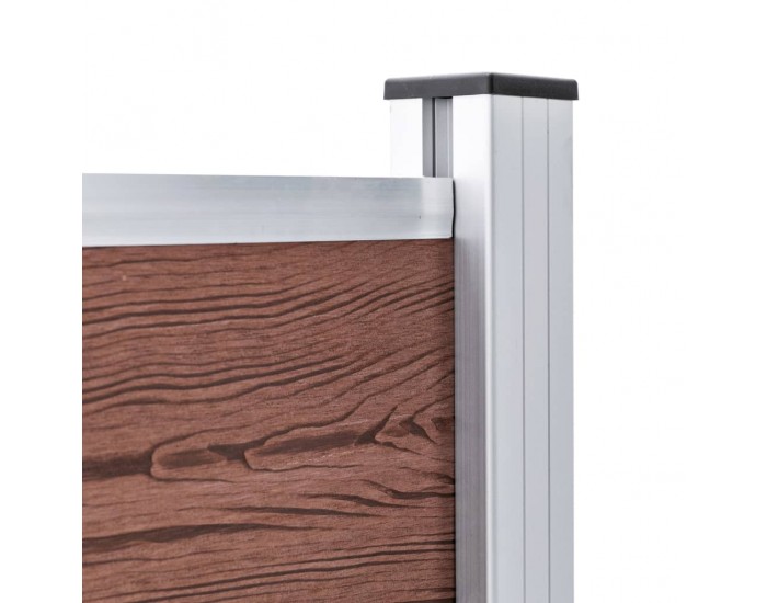 Sonata Градинска ограда, WPC, 180x105 см, кафява