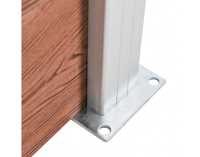 Sonata Градинска ограда, WPC, 180x105 см, кафява