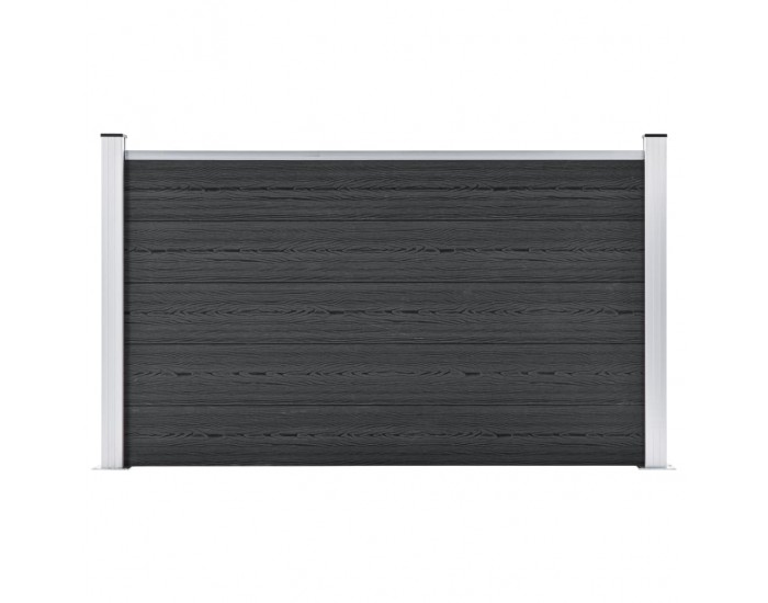 Sonata Градинска ограда, WPC, 180x105 см, сива