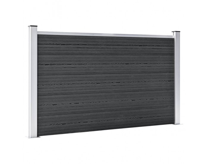 Sonata Градинска ограда, WPC, 180x105 см, сива