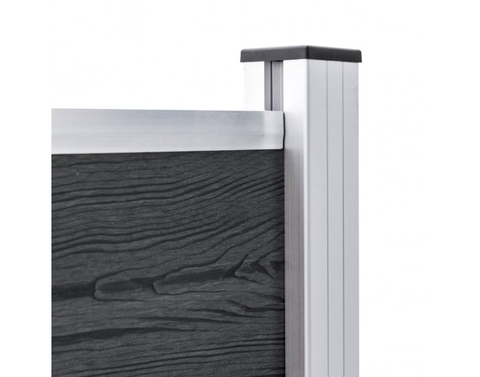 Sonata Градинска ограда, WPC, 180x105 см, сива