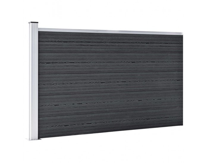 Sonata Градинска ограда, WPC, 180x105 см, сива