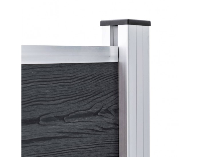 Sonata Градинска ограда, WPC, 180x105 см, сива