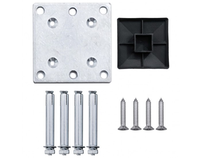 Sonata Градинска ограда, WPC, 180x105 см, сива