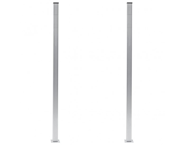Sonata Оградни колове, 2 бр, алуминий, 185 см