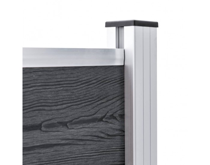 Sonata Оградни колове, 2 бр, алуминий, 185 см