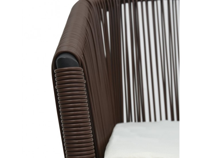 Sonata Градински столове, 2 бр, кафяв PVC ратан