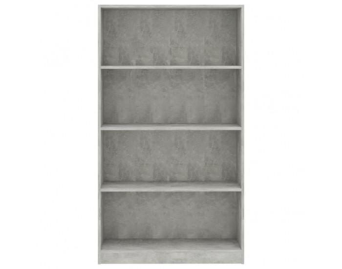 Sonata 4-етажна библиотека, бетонно сива, 80x24x142 см, ПДЧ