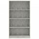 Sonata 4-етажна библиотека, бетонно сива, 80x24x142 см, ПДЧ