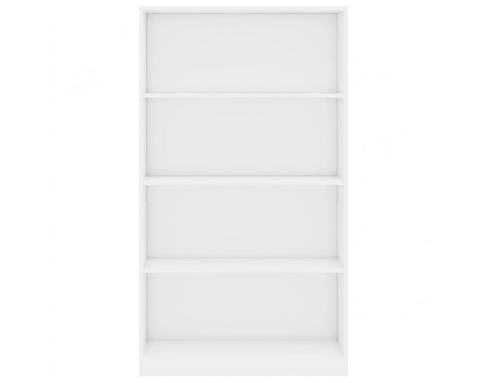 Sonata 4-етажна библиотека, бял гланц, 80x24x142 см, ПДЧ