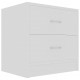 Sonata Нощни шкафчета, 2 бр, бели, 40x30x40 см, ПДЧ