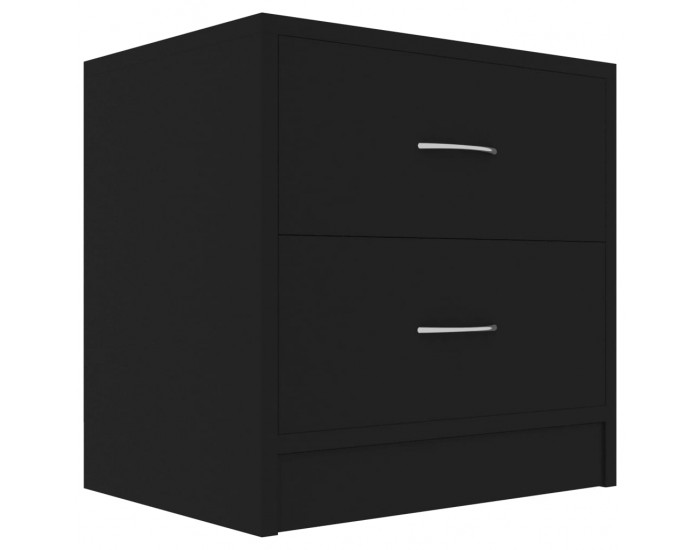 Sonata Нощно шкафче, черно, 40x30x40 см, ПДЧ