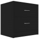 Sonata Нощни шкафчета, 2 бр, черни, 40x30x40 см, ПДЧ