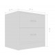 Sonata Нощно шкафче, бял гланц, 40x30x40 см, ПДЧ