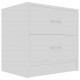 Sonata Нощни шкафчета, бял гланц, 2 бр, 40x30x40 см, ПДЧ