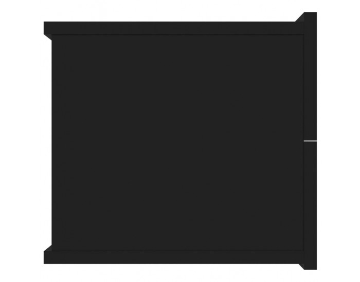 Sonata Нощно шкафче, черно, 40x30x30 см, ПДЧ