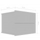 Sonata Нощни шкафчета, 2 бр, сиви, 40x30x30 см, ПДЧ