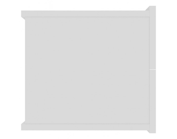 Sonata Нощно шкафче, бял гланц, 40x30x30 см, ПДЧ