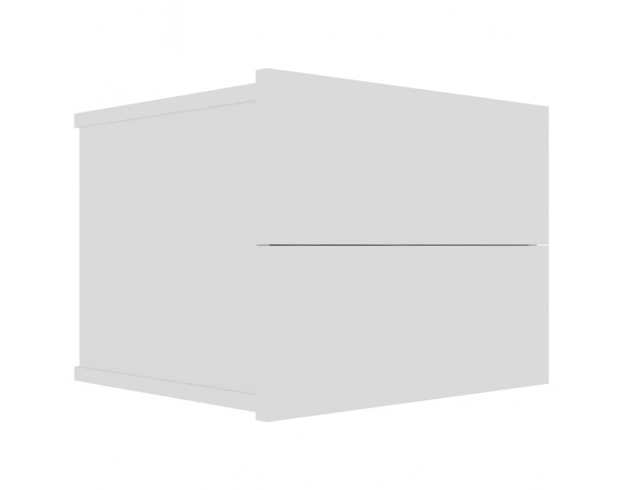 Sonata Нощни шкафчета, 2 бр, бял гланц, 40x30x30 см, ПДЧ