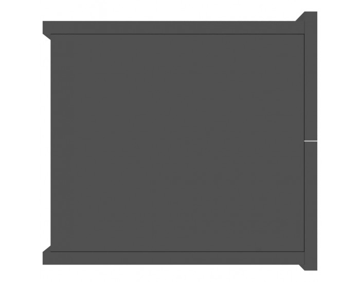 Sonata Нощно шкафче, черен гланц, 40x30x30 см, ПДЧ