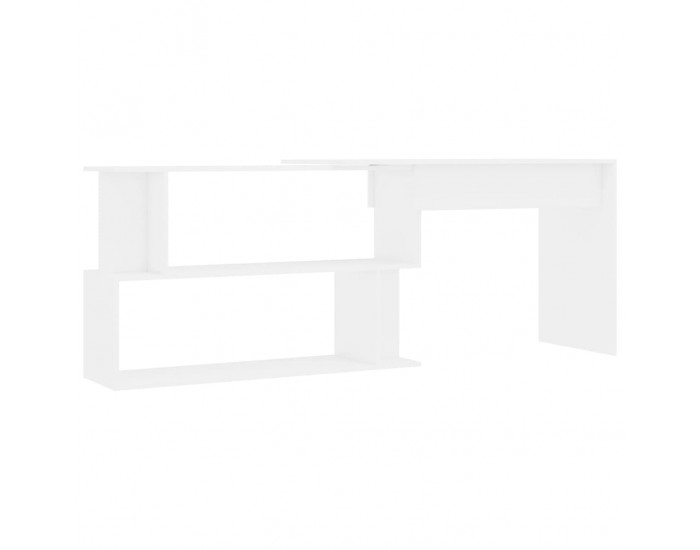 Sonata Ъглово бюро, бяло, 200x50x76 см, ПДЧ