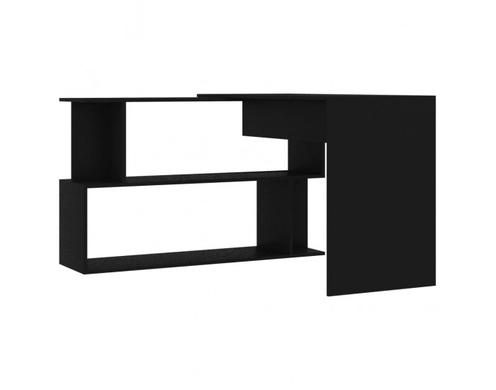 Sonata Ъглово бюро, черно, 200x50x76 см, ПДЧ