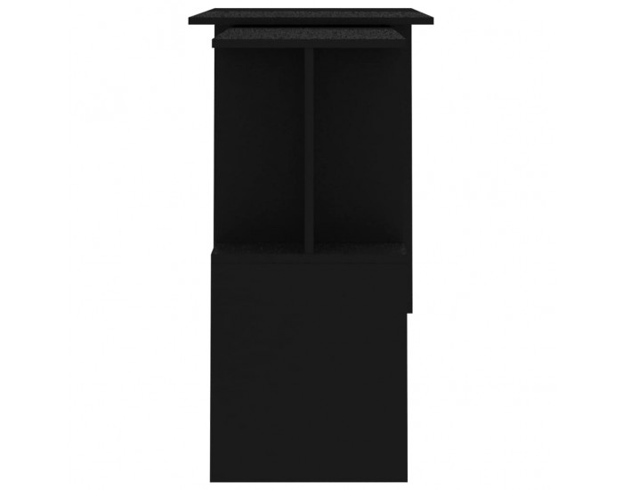 Sonata Ъглово бюро, черно, 200x50x76 см, ПДЧ