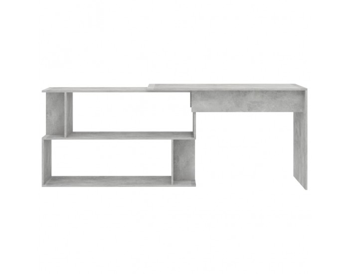 Sonata Ъглово бюро, бетонно сиво, 200x50x76 см, ПДЧ