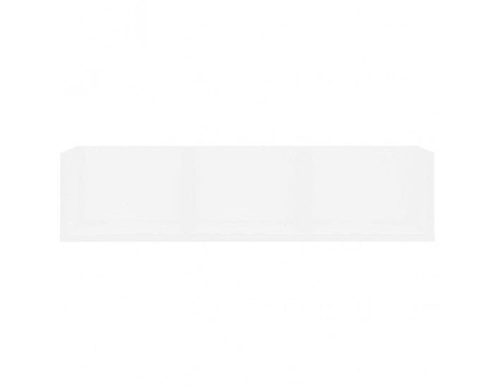 Sonata CD стенен рафт, бял, 75x18x18 см, ПДЧ