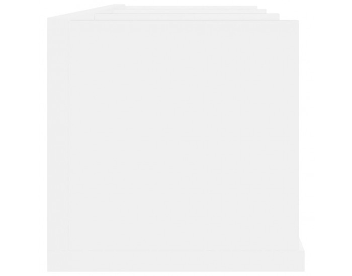 Sonata CD стенен рафт, бял, 75x18x18 см, ПДЧ