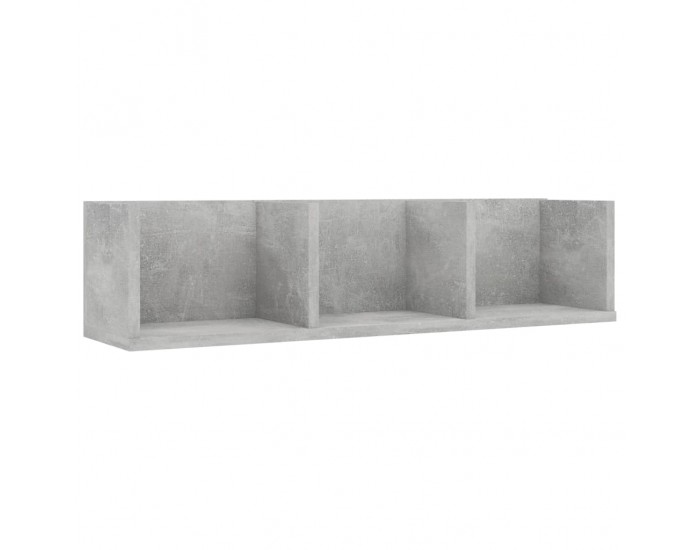 Sonata CD стенен рафт, бетонно сив, 75x18x18 см, ПДЧ Sonata CD стенен рафт, бетонно сив, 75x18x18 см, ПДЧ