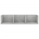 Sonata CD стенен рафт, бетонно сив, 75x18x18 см, ПДЧ Sonata CD стенен рафт, бетонно сив, 75x18x18 см, ПДЧ