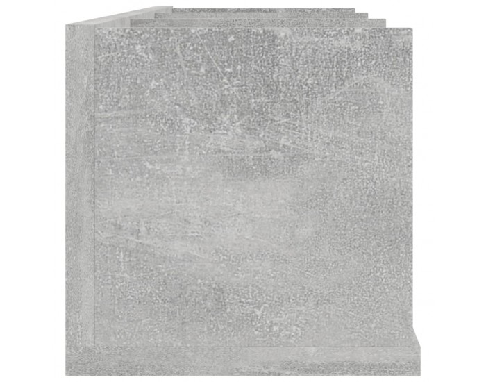 Sonata CD стенен рафт, бетонно сив, 75x18x18 см, ПДЧ