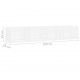 Sonata CD стенен рафт, бял, 100x18x18 см, ПДЧ