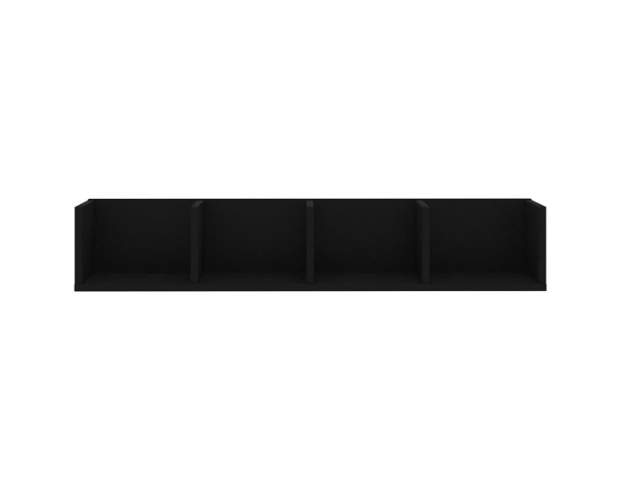 Sonata CD стенен рафт, черен, 100x18x18 см, ПДЧ