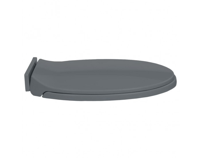 Sonata Тоалетна седалка с плавно затваряне, сива, овална