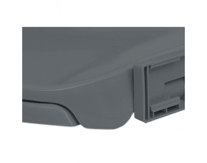 Sonata Тоалетна седалка с плавно затваряне, сива, овална