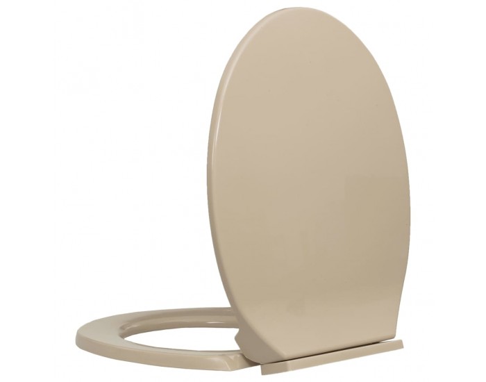 Sonata Тоалетна седалка с плавно затваряне, бежова, овална
