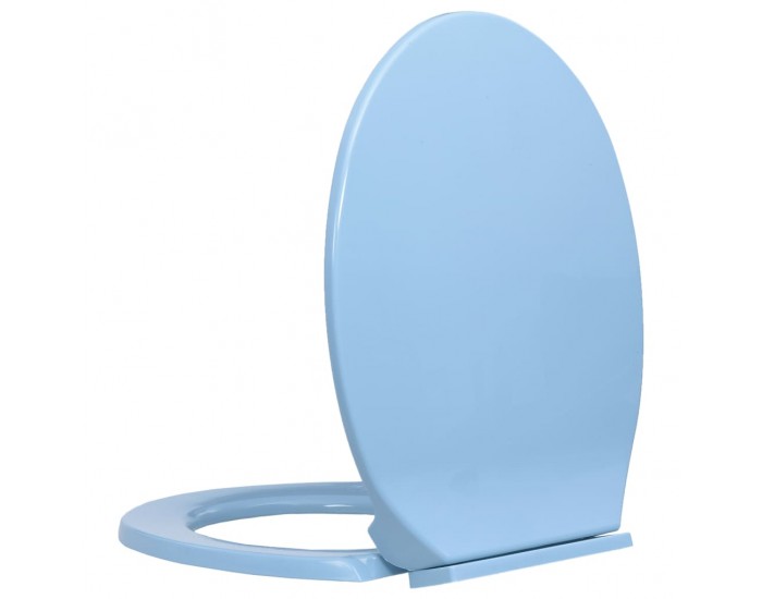 Sonata Тоалетна седалка с плавно затваряне, синя, овална