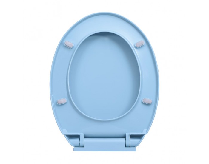 Sonata Тоалетна седалка с плавно затваряне, синя, овална