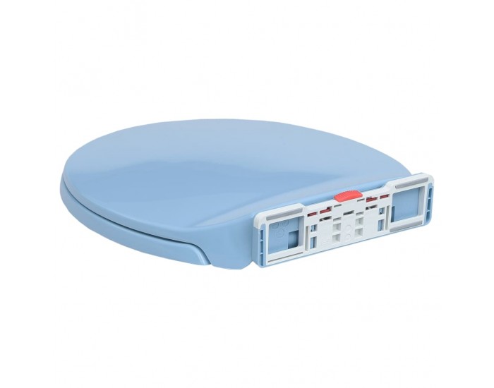 Sonata Тоалетна седалка плавно спускане бързо освобождаване синя овал